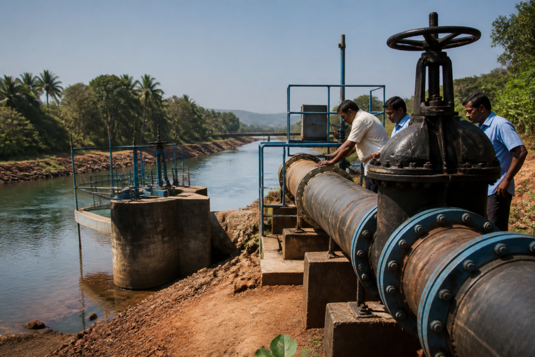 Selaulim-Kalay pipeline carrying water through Goa’s river-linked supply system