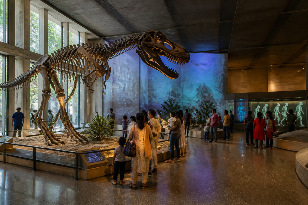 Natural History Museum Chandigarh proposed technology upgrade with immersive prehistoric exhibits
