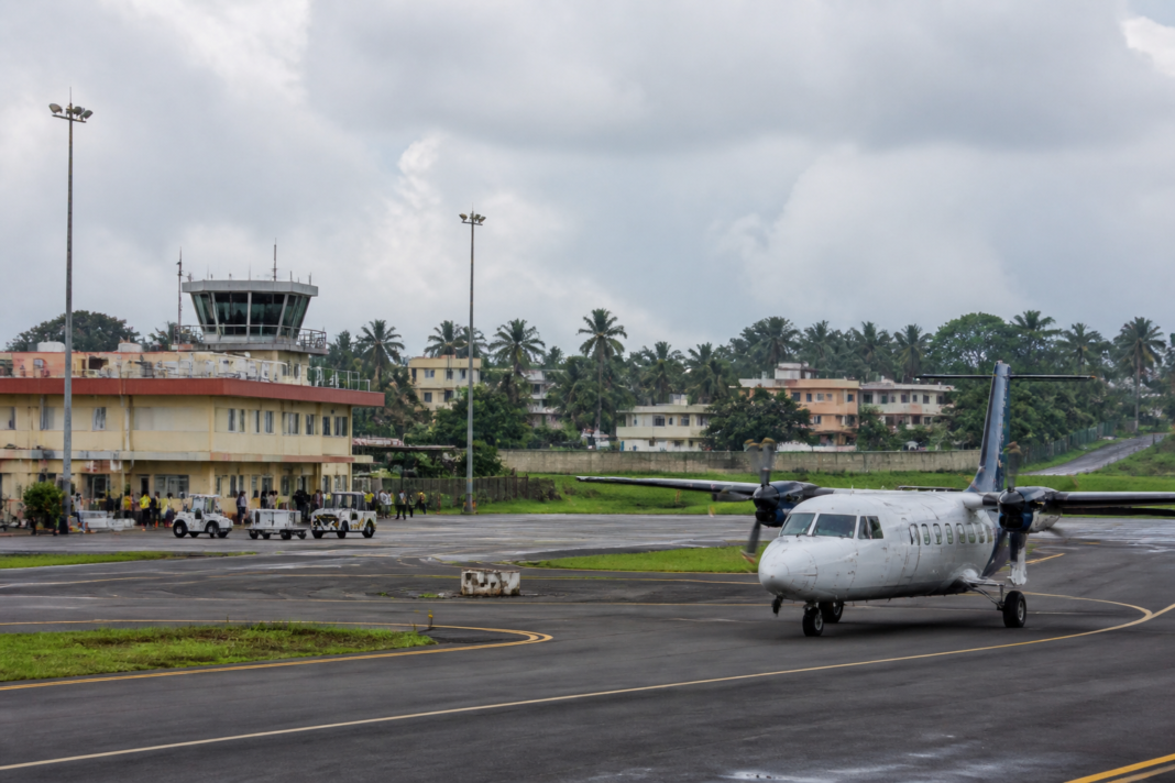 West Bengal airports plan showing a regional airport runway and terminal infrastructure