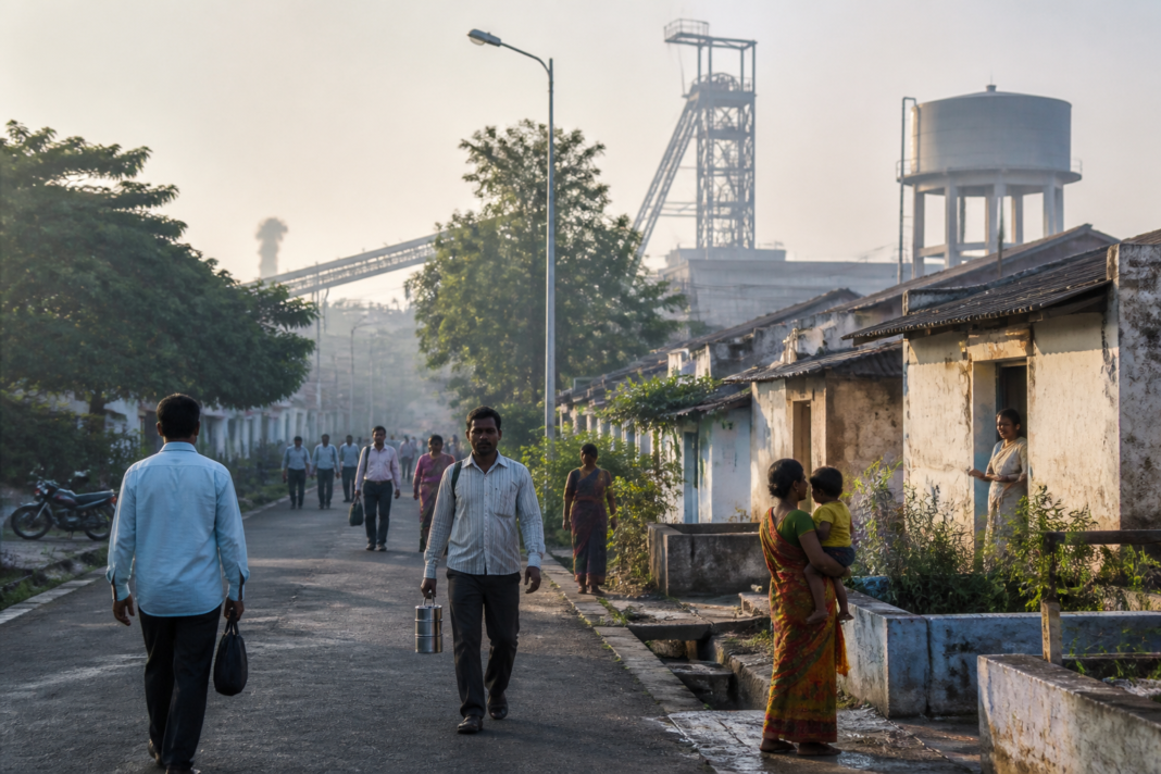 Singareni workers’ housing and coal-belt infrastructure in Telangana