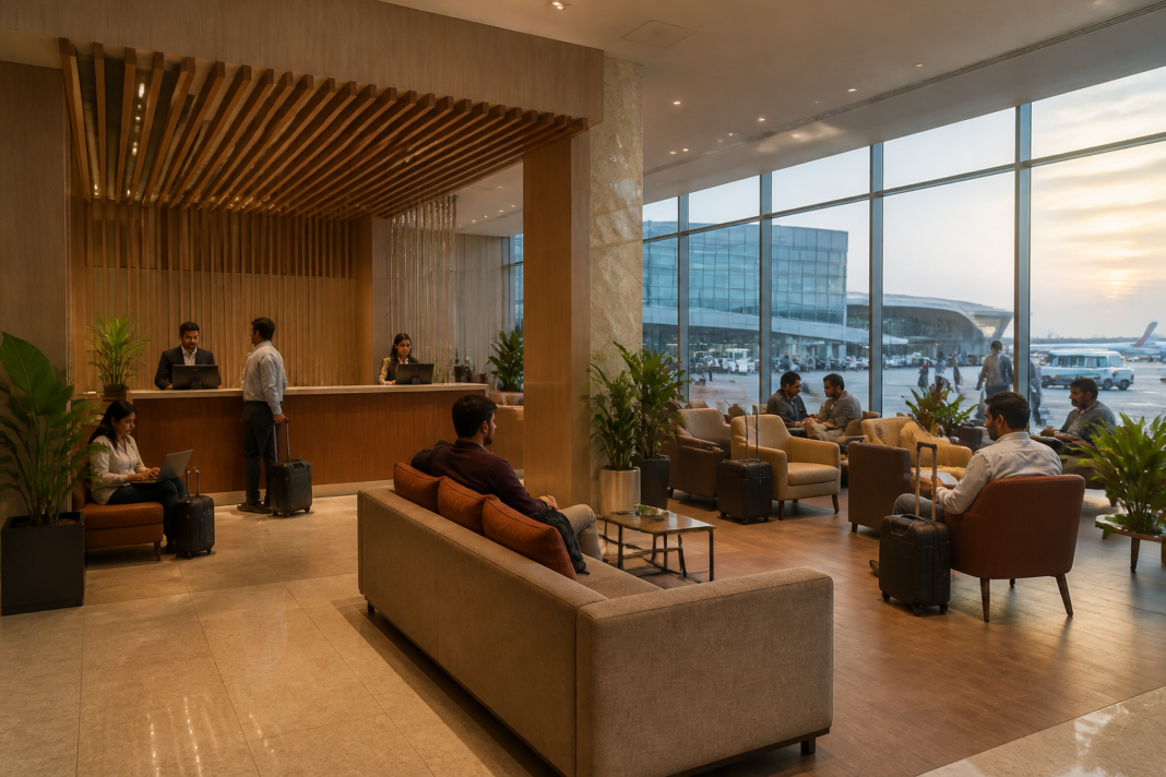 Navi Mumbai airport hotel reception and transit accommodation at Terminal 1