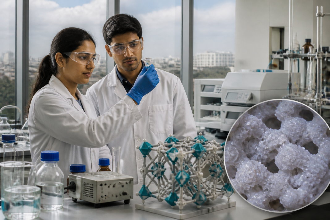 BITSH-3 carbon capture material illustrated through a laboratory molecular framework