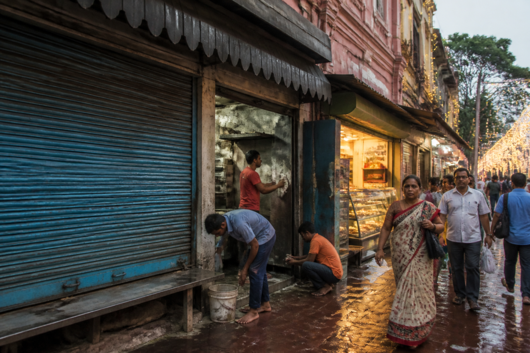Kolkata restaurant closures affecting a shuttered restaurant ahead of Durga Puja
