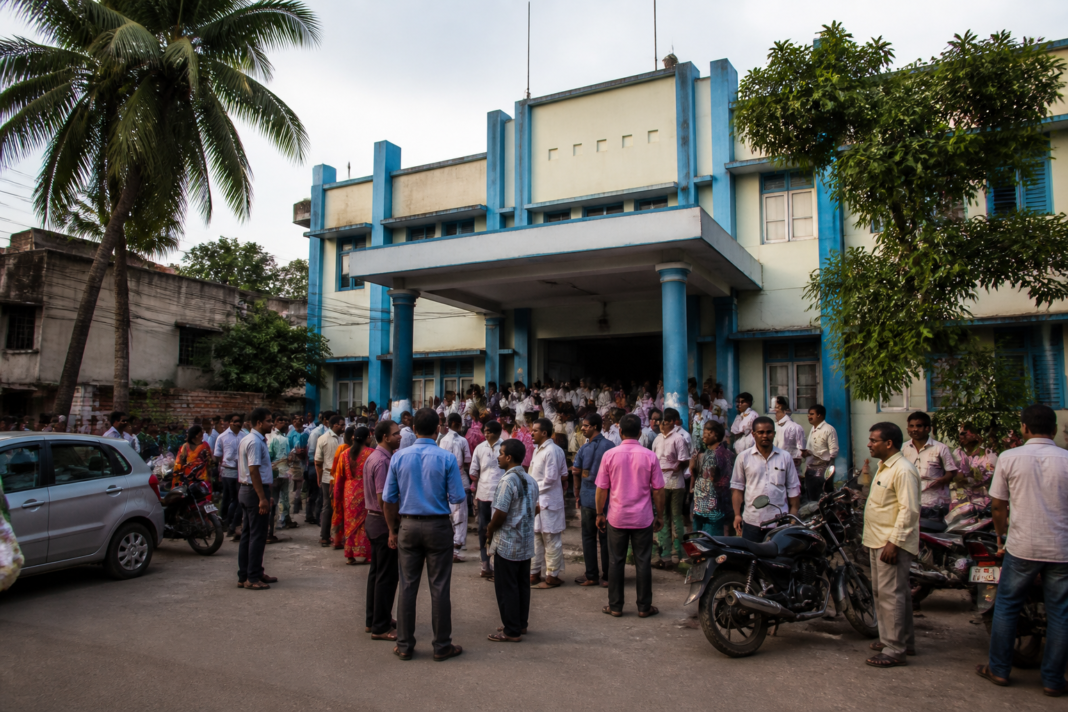 English Bazar Municipality building in Malda after the BJP-backed chairperson election