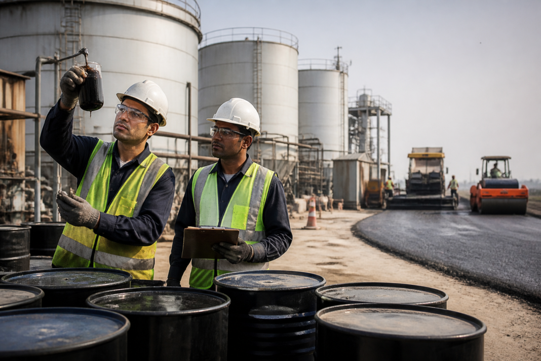 Value-added bitumen materials being prepared for India’s road infrastructure projects