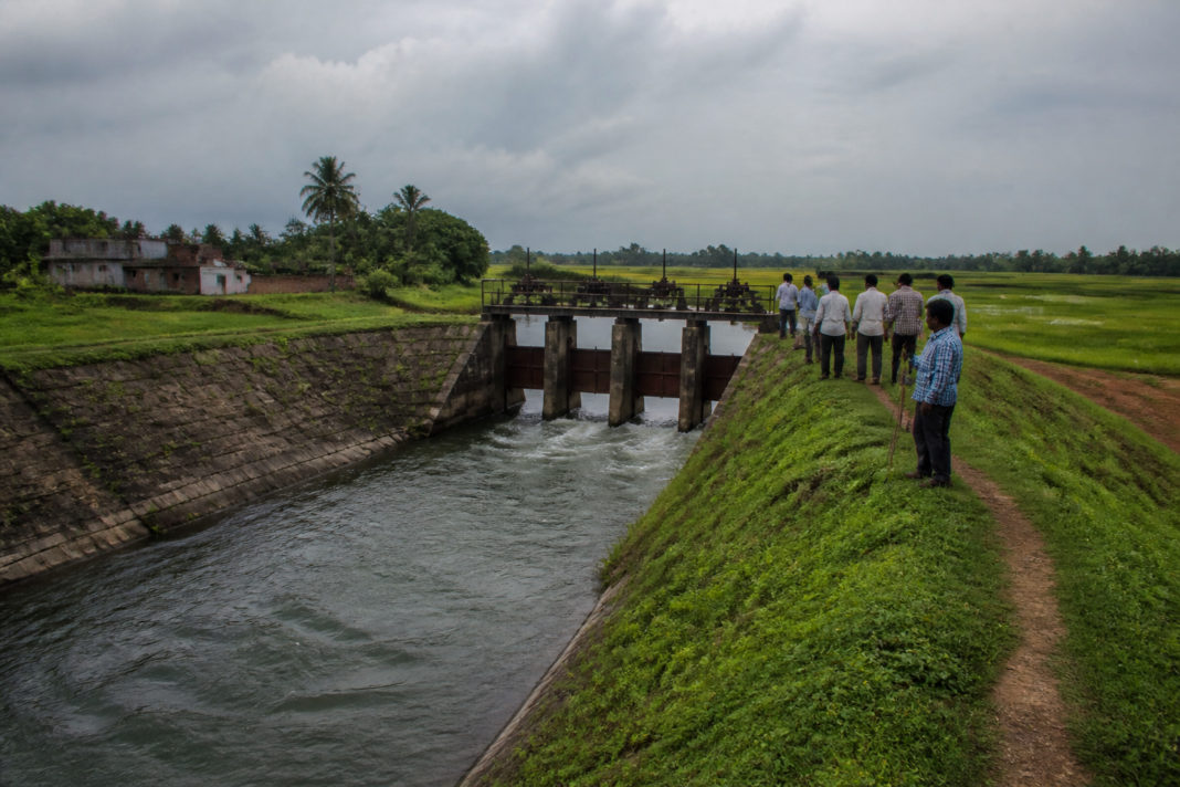 Godavari delta flooding protection works involving canals, drains and bunds in Andhra Pradesh