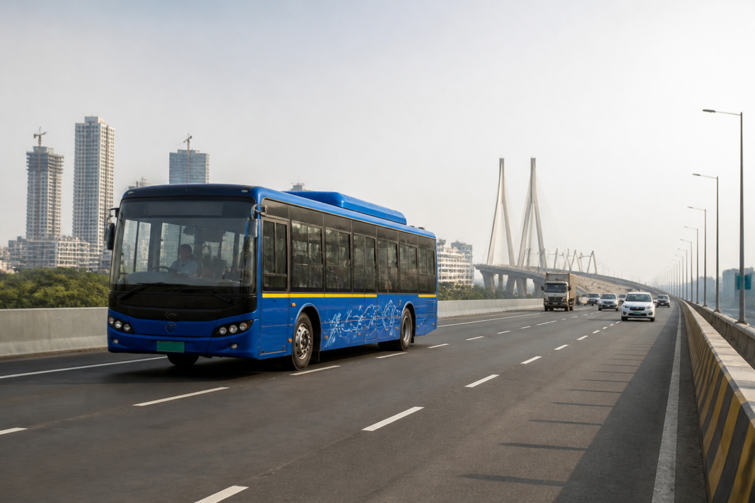 Navi Mumbai airport bus service connecting passengers through Mumbai’s public transport network