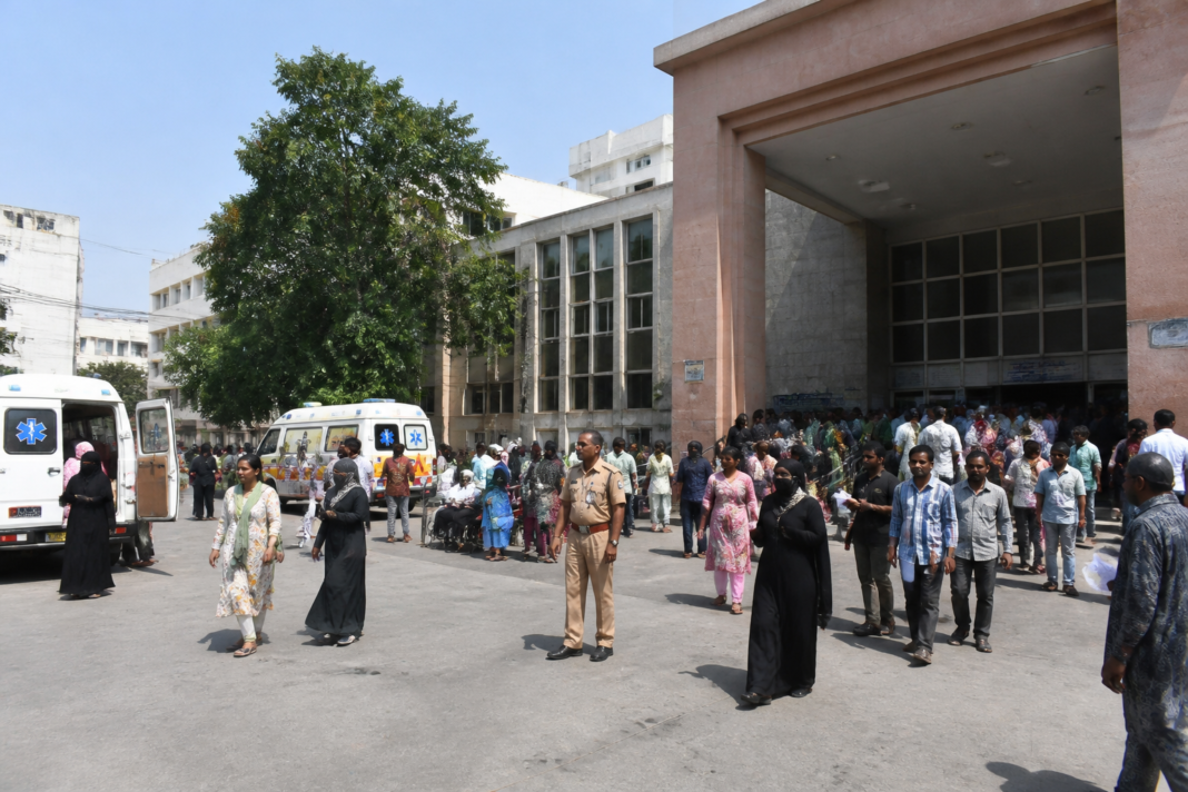 NIMS OP footfall rises as patients gather outside the Hyderabad hospital