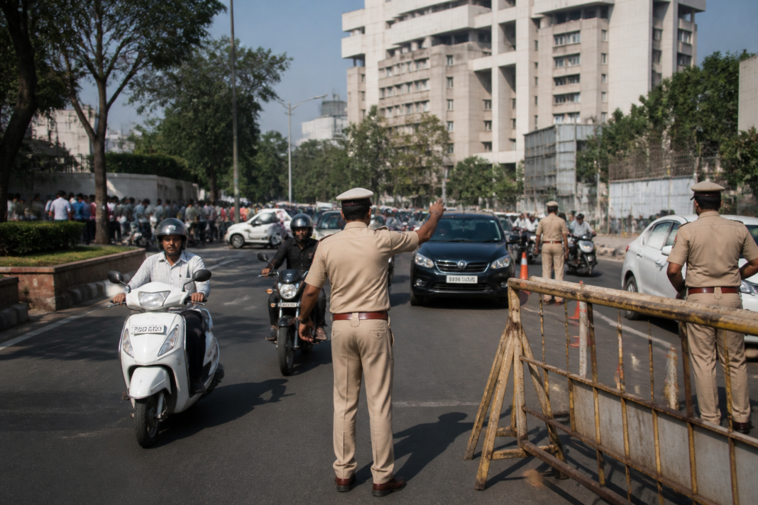 Pune traffic diversions near Shivajinagar during a farmers’ protest