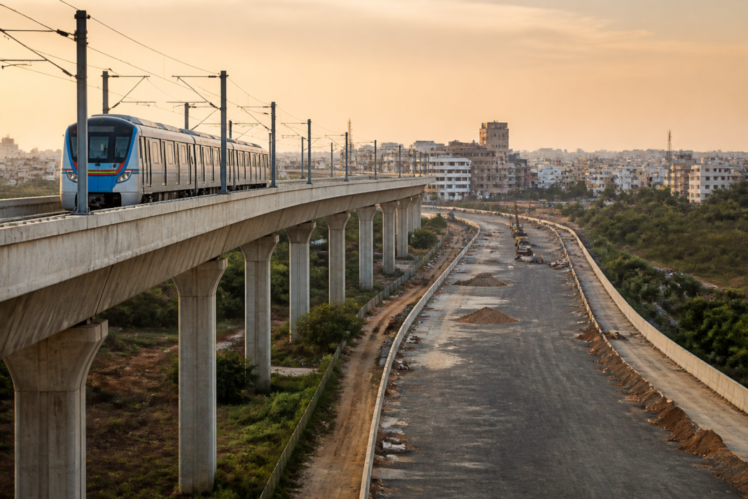 Telangana projects including a metro corridor and regional road infrastructure awaiting approvals