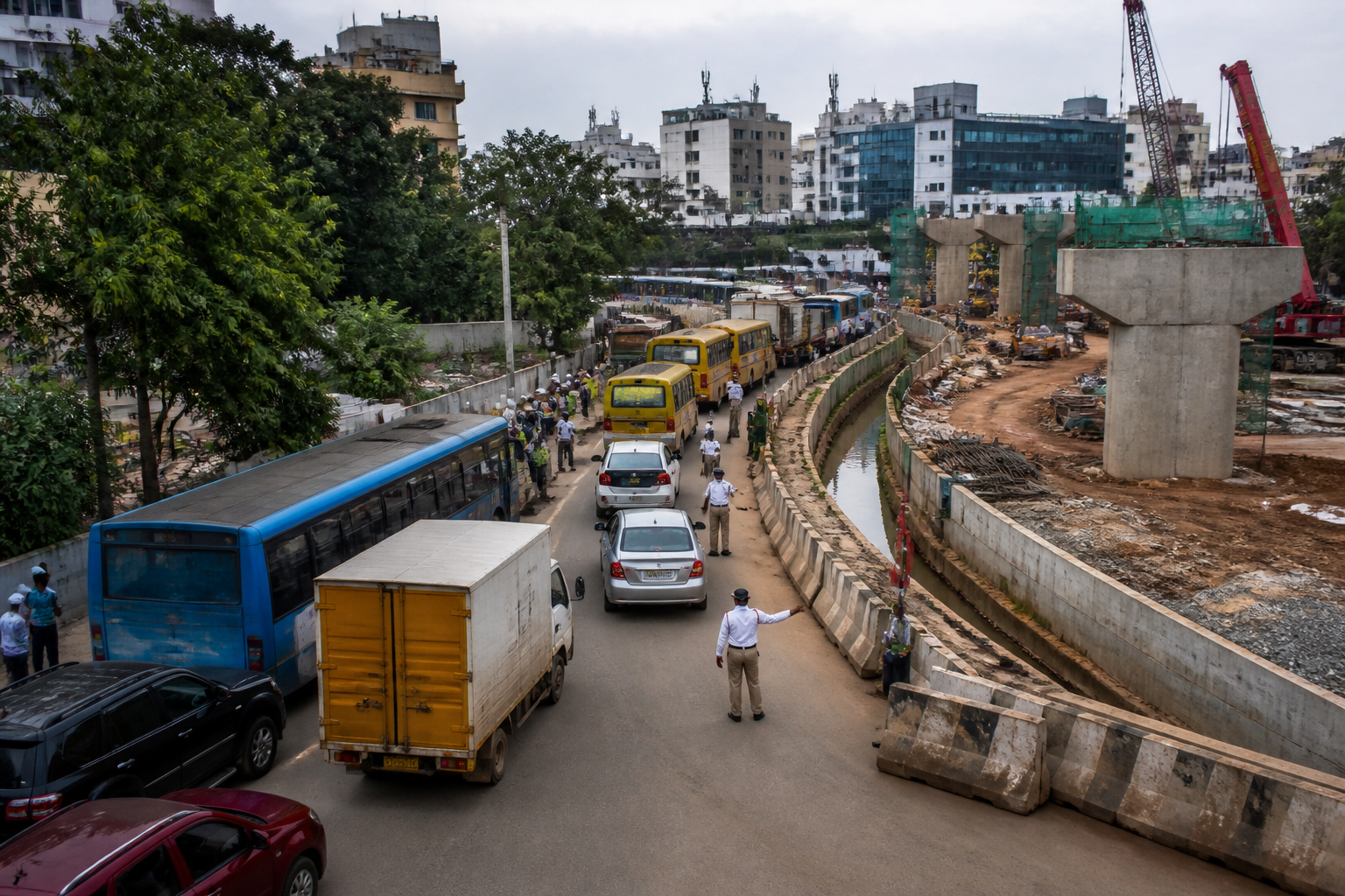Bengaluru Traffic Diversion on Basavanagar Road for 20 Days