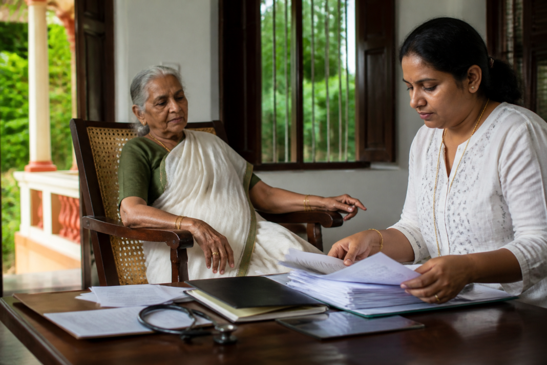 Dementia property guardian case involving Kerala High Court oversight of an elderly woman’s finances