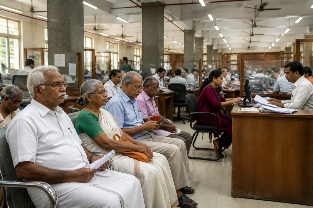 Kerala senior citizens bill announcement at a government administrative office in Thiruvananthapuram