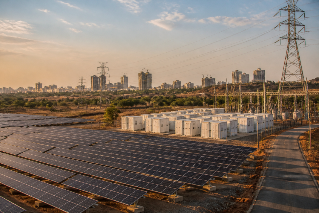 Solar power Telangana project with battery storage supporting an expanding urban electricity network