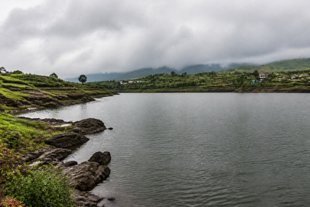 Purandar reservoir water stored at Jai Ganesh Reservoir in Pingori, Maharashtra