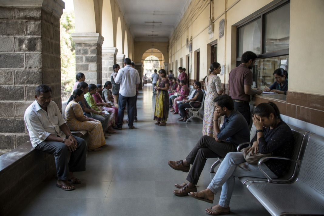 Mental health Pune services at a busy public hospital outpatient department