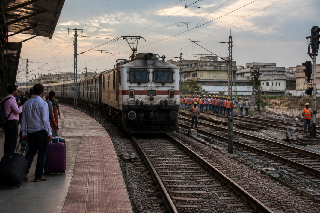 Agra Cantt Express route diversion affecting a train departing from Gandhigram station