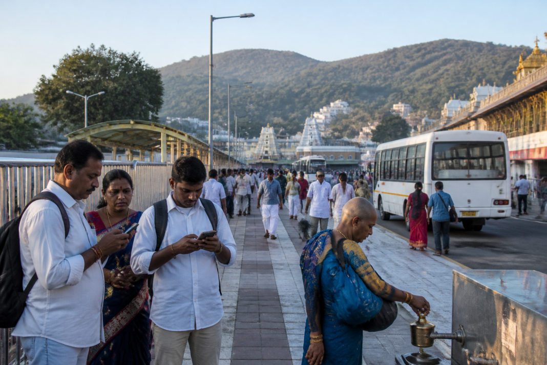 Venkatadri app helps Tirumala pilgrims navigate facilities and access emergency services.