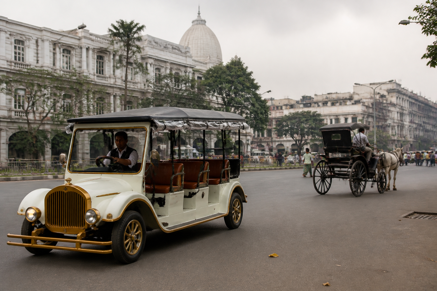 Kolkata E-Carriages Face Resistance From Horse-Carriage Owners
