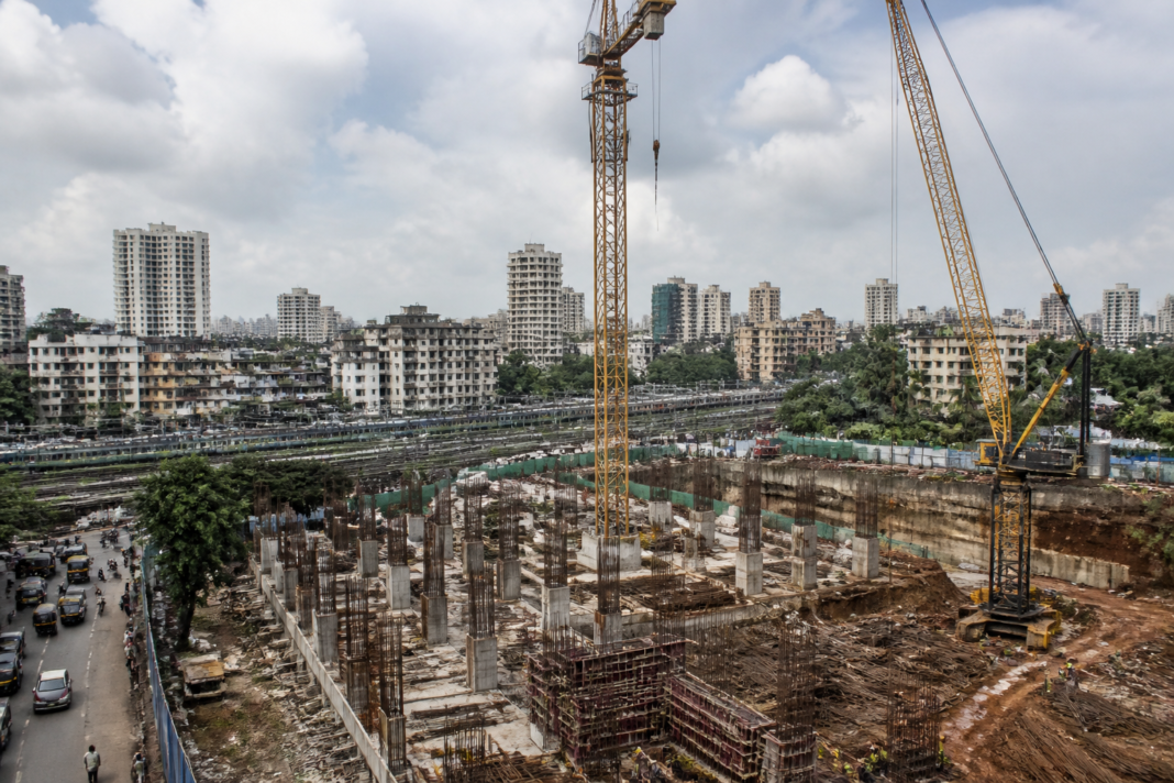 Dharavi redevelopment homes planned in high-rise towers at a Matunga construction site