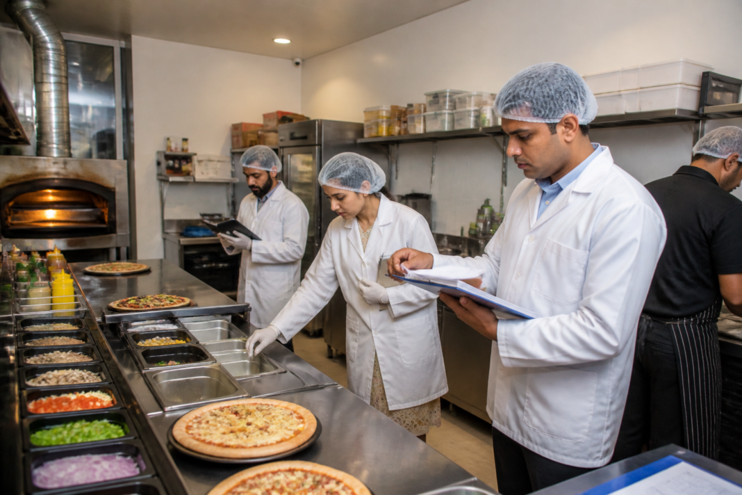 Pune Domino's food licence suspension after a food-safety inspection at a Warje outlet