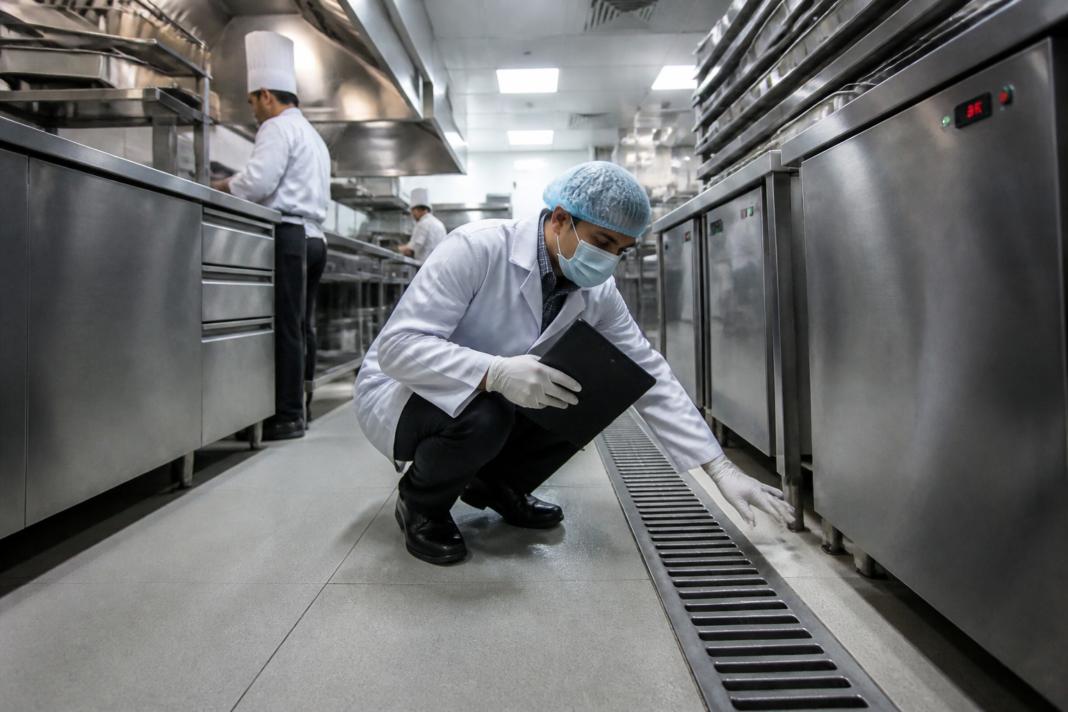 FSSAI Delhi Radisson Blu food safety inspection at a hotel kitchen