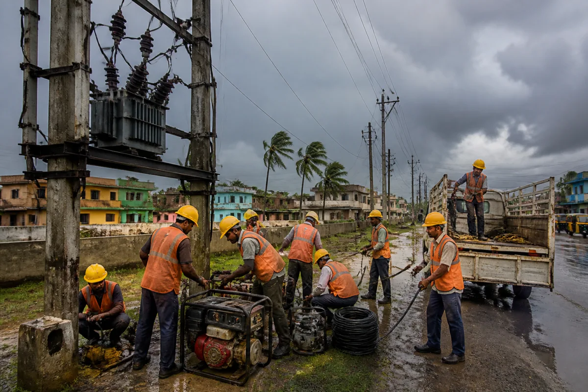 Andhra Power Utilities Mobilise 4,056 Staff for Cyclone Arnab