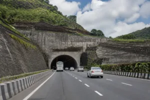 Pune-Mumbai Missing Link Tightens Safety Rules for Goods Vehicles Pune-Mumbai Missing Link tunnel route with passenger traffic and restricted goods vehicles