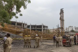 Tower crane collapse at a MHADA construction site in Ganeshpeth, Nagpur