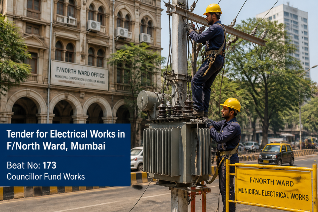 Electrical infrastructure works under Beat No 173 Councillor Fund in Mumbai’s F/North Ward