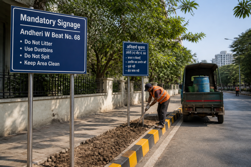 Mandatory boards installation civil works in Mumbai's Andheri W Ward under MCGM tender