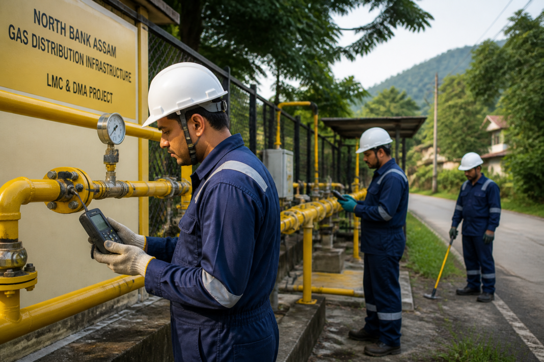 Gas pipeline maintenance and monitoring infrastructure works in North Bank Assam under Government of Assam LMC and DMA tender
