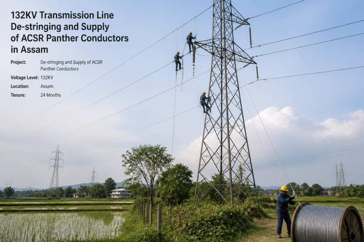 Assam Government Invites Bids for 132KV Depota-Dhekiajuli Transmission Line Project