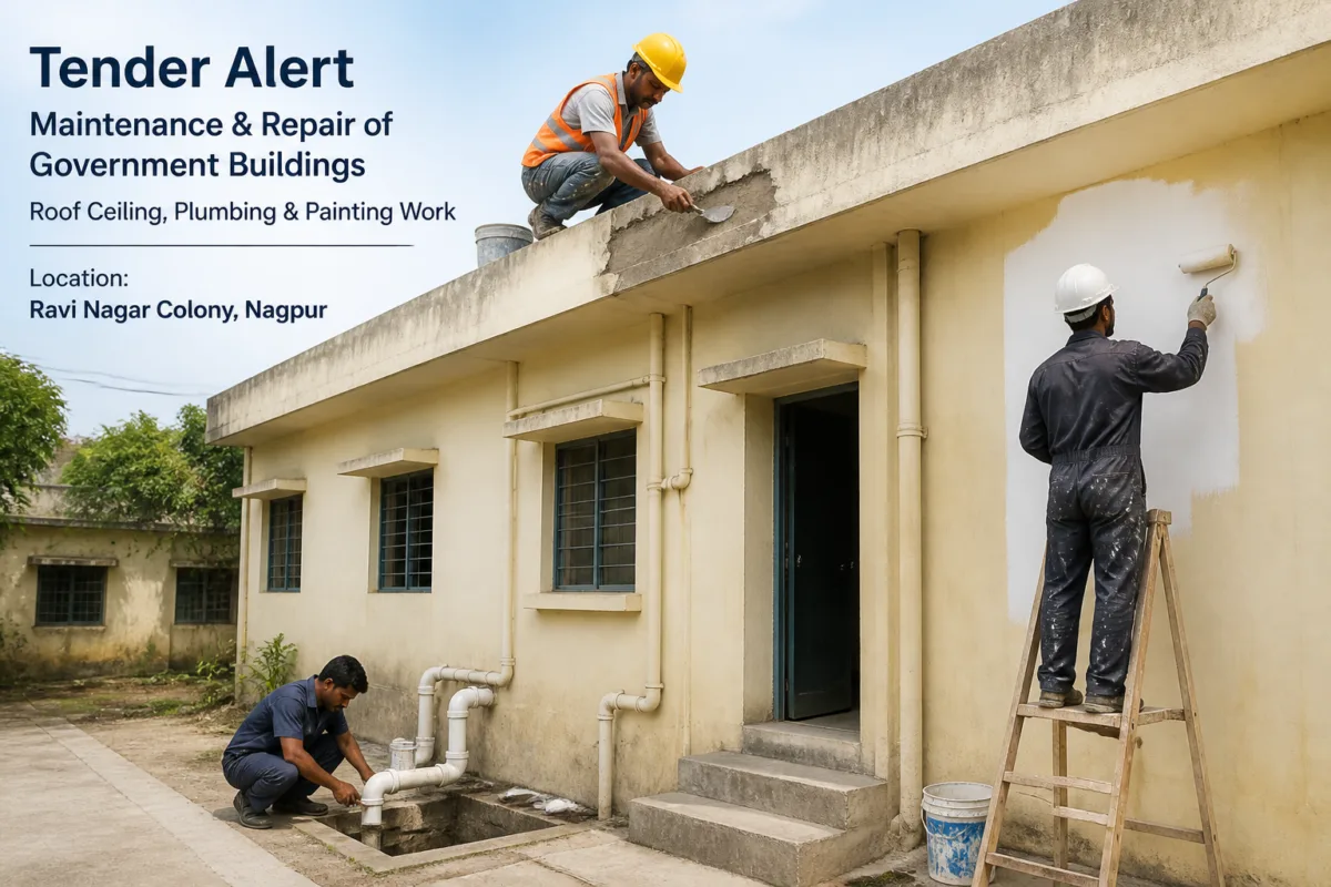 Smart Building Infrastructure Government Building Repair Tender in Nagpur for Ravi Nagar Colony ...