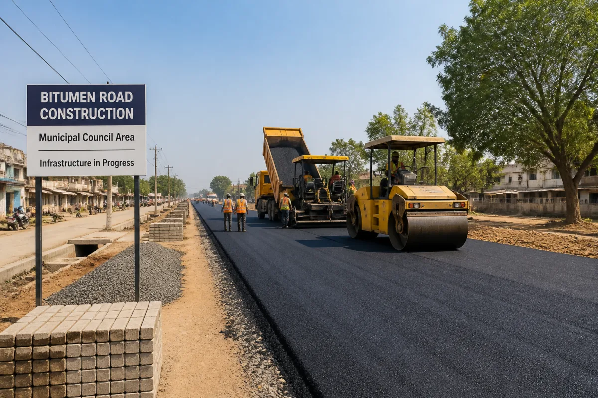 Smart Building Infrastructure Bitumen Road Construction Tender in Maharashtra by Government