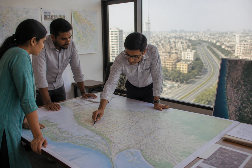 Mumbai ring roads master plan shown through an MMRDA regional road network map